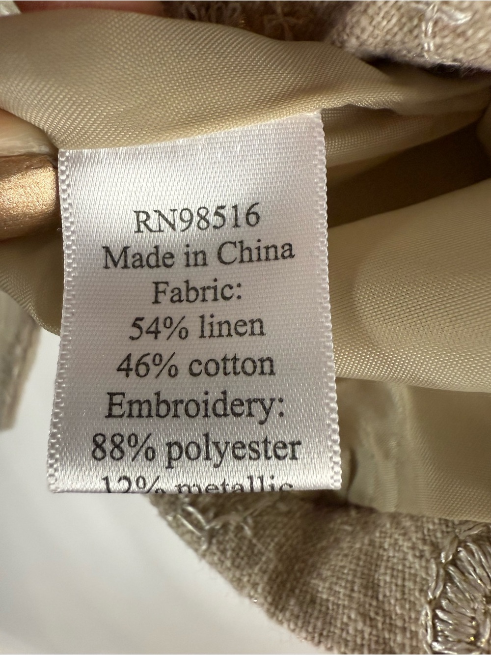 Boho Cottagecore Coldwater Creek Ivory LinenBlend Floral
Embroidered PM Jacket - Picture 11 of 14